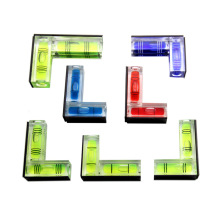 塑料L型磁性双向气泡水平仪测量尺水准泡多型号便携水平尺水准E18