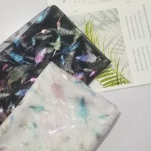 幻彩羽毛幻彩烫金厂  玩具娃娃烫金闪亮网纱 印金网布 烫金网布