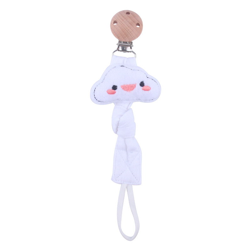 Nuevos suministros para bebés de haya clip de chupete león animal algodón lino cinta chupete cuerda bebé chupete cadena