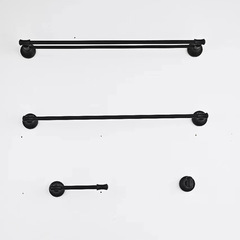 外貿鋅合金毛巾架套裝浴室酒店工程五金掛件套裝衛生間廁所置物架