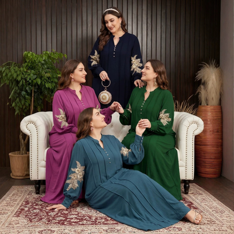 Plus Size 2428 Dress Women's Robe Wholesale Women's Long Robe Dress Plus Size 2428 Dress Women's Robe Wholesale Women's Long Robe Dress
