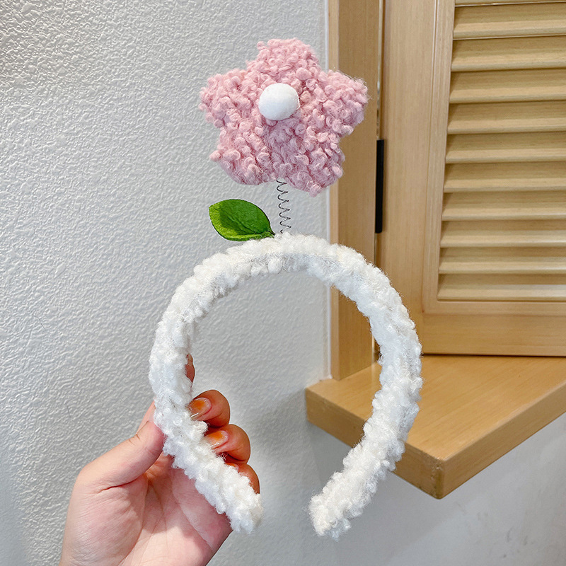 Cute pelúcia lavado facial correa de cabello para mujeres 2025 nuevo tipo de máscara especial para el cabello de maquillaje atar cabello correa de cabello