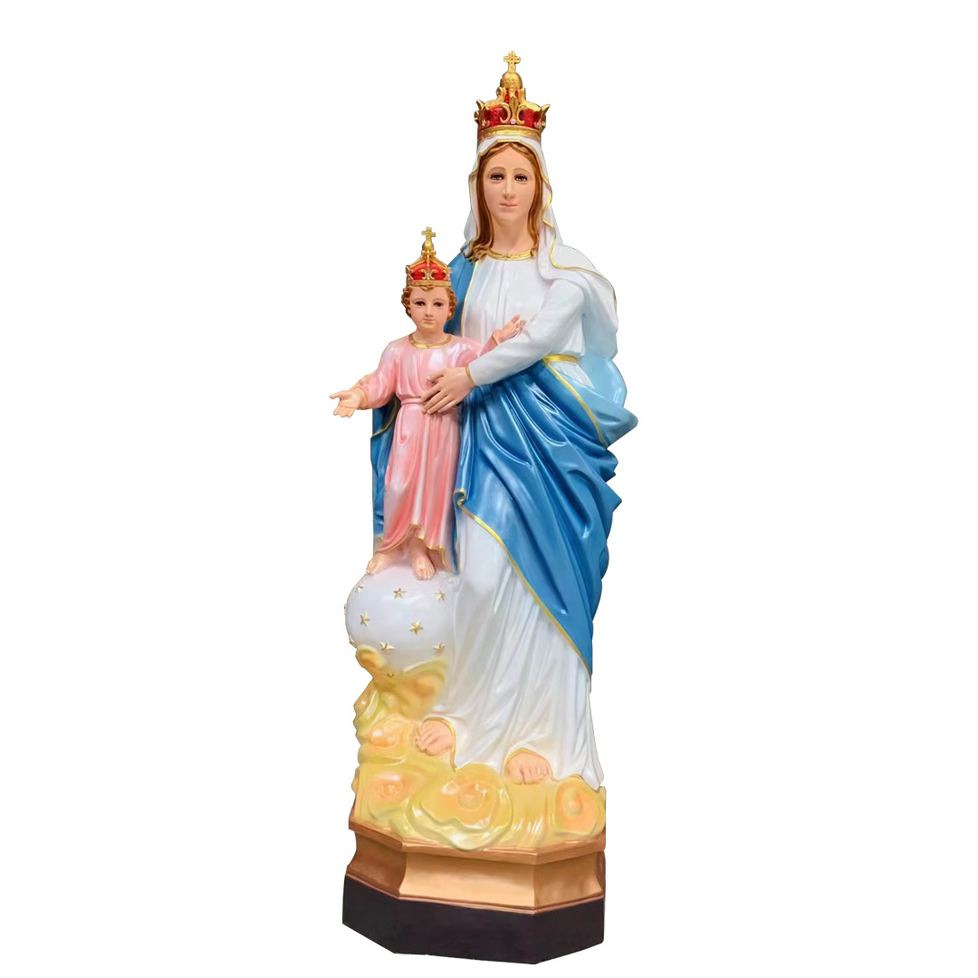 EXPRESSIÓN DEL POS 160cm Ornamento de la Virgen de José una estatua de la familia decora la sala de estar de la figura principal