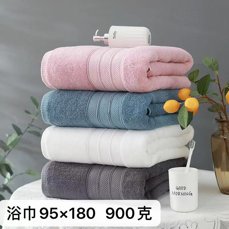 Toalla de baño hogar algodón absorbente sin pelusa Gran toalla de baño para adultos engrosada algodón Hotel Toalla de baño de comercio exterior