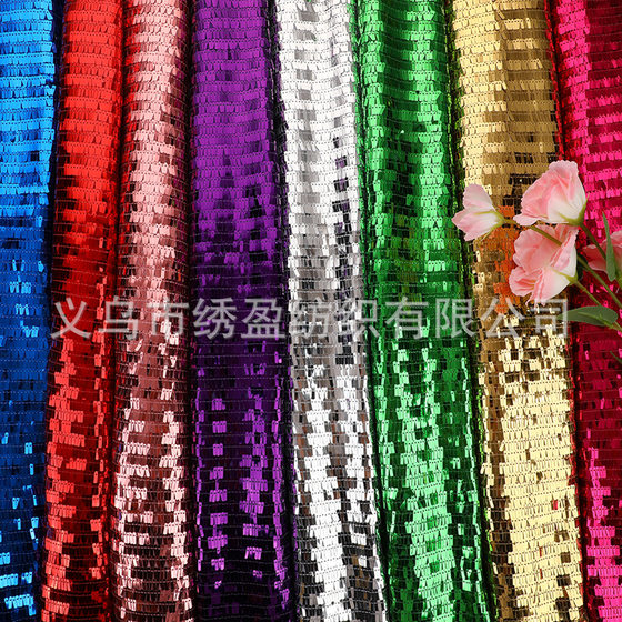 Symphony Sequin Fabric Blade Sequin Embroidery Long Piece Embroidered Fabric Performance Stage Clothing Sequin Fabric Wholesale