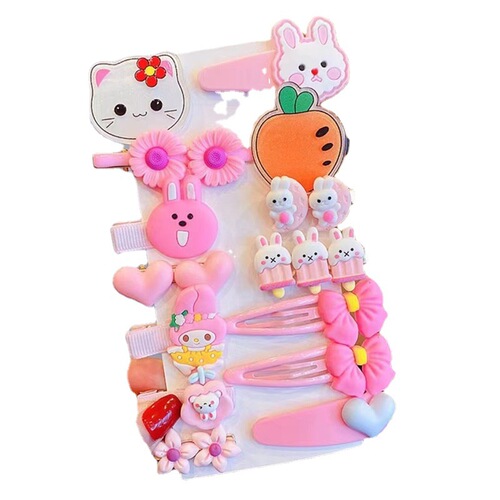 Cute Children Hair Clips New Trend Baby Hair Accessories Girl Short Hair Fringe Clips Hairpins Princess Cartoon Headbands