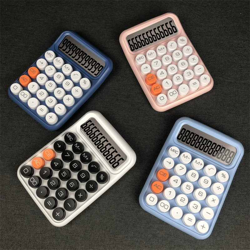 Механическая клавиатура калькулятор клавиш желе Корейский милый модный точечный офисный учет Расчет финансового офиса