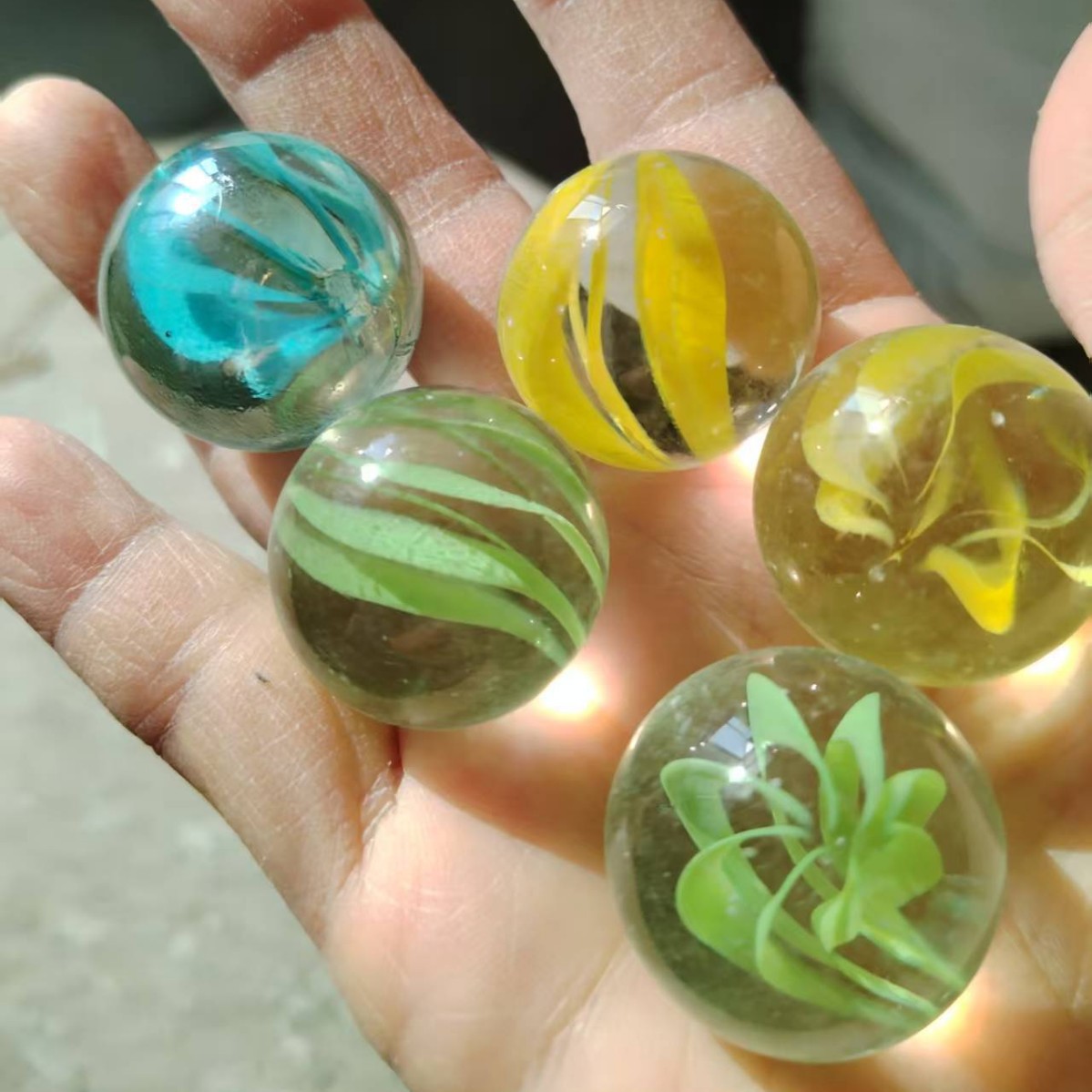 Cuentas de vidrio de 6-13 mm, transparentes, ecológicas, bolas de vidrio de 14 mm y 16 mm, blancas, negras, verdes, venta al por mayor.