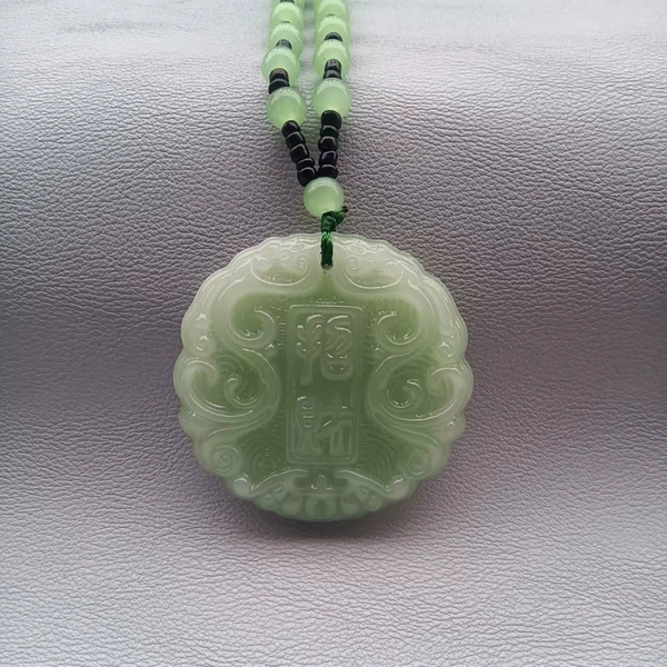 Green pendant, for luck