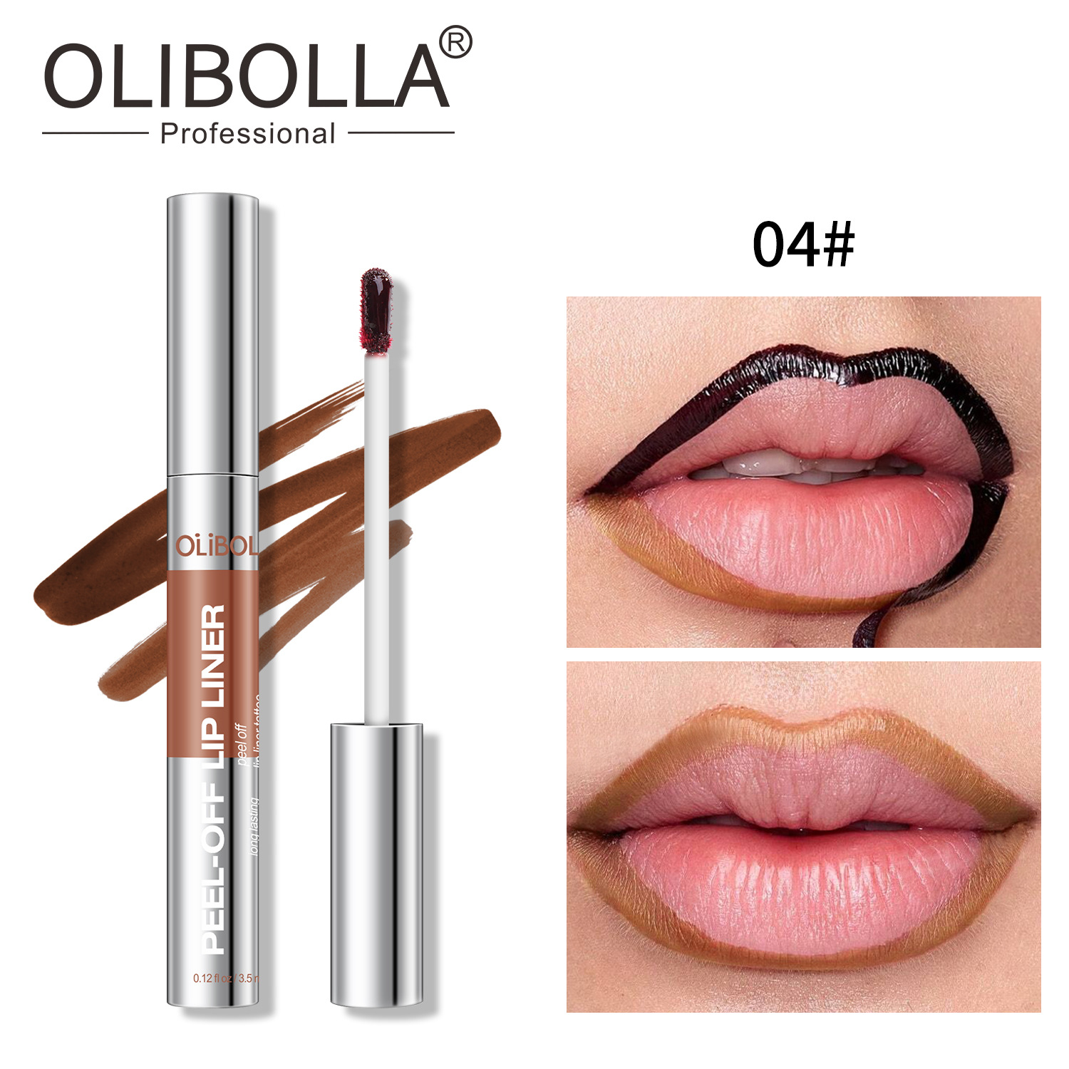 Explosión transfronteriza olibolla 8 colores mate peel lipstick duradero impermeable fácil de colorear lápiz de rayado de labios