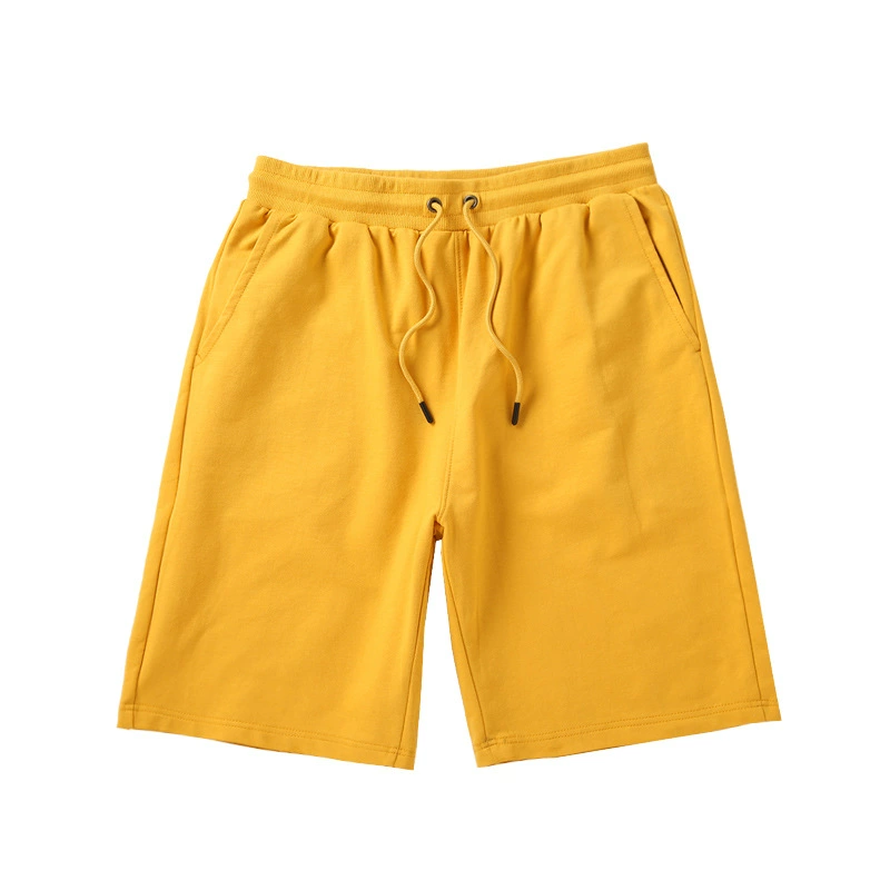 Summer cotton shorts for leisure, solid trousers