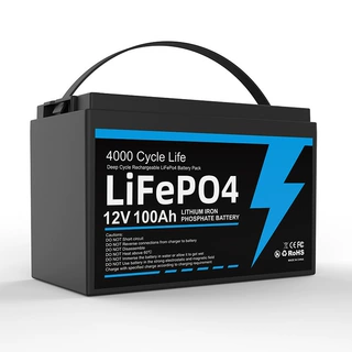 定制家庭供电磷酸铁锂12.8V100AH大容量太阳能储能蓄电池房车电瓶