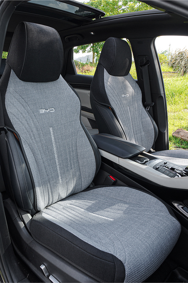 2025 Byd Song Plus Dmi Special Seat Cover Linen Car Seat Cushion Four-Season Universal Breathable Seat Cushion Cover