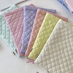 57313 彩色菱格夹棉柔软平板电脑内胆包收纳袋女笔记本电脑保护套