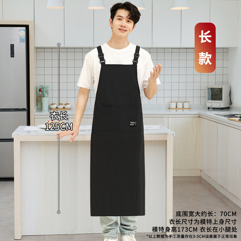 キッチンや家庭用の男性用エプロン 2025 新しい耐油性と防水性の仕事とケータリングのための特別なハイエンドの若いスタイルのカスタマイズ|undefined