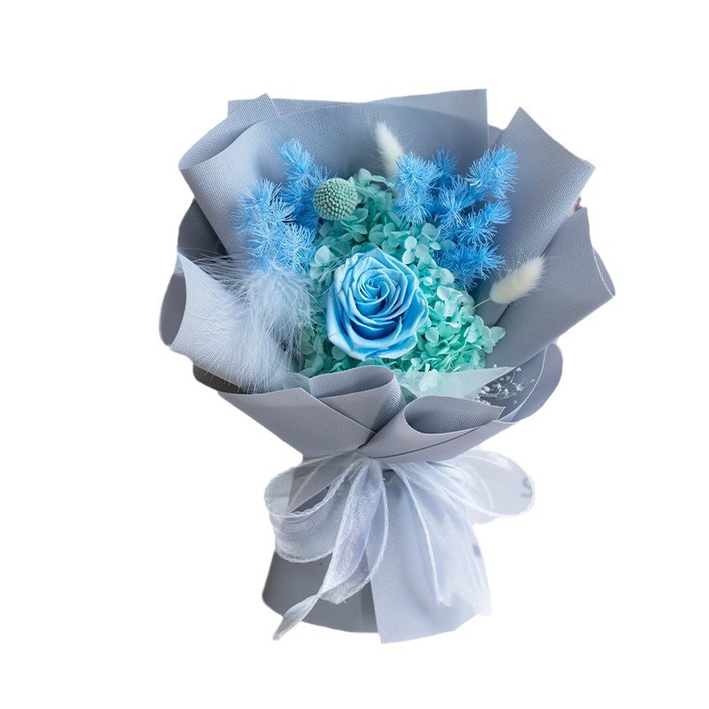 Flores de la vida eterna, flores verdaderas, flores secas, flores de Eucalyptus, flores de cumpleaños, flores de la vida eterna, regalos de cumpleaños para la novia, día de San Valentín