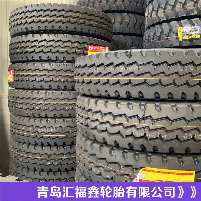 厂家批发全钢丝载重卡车货车轮胎1000R20老三线花纹导向轮小翻斗