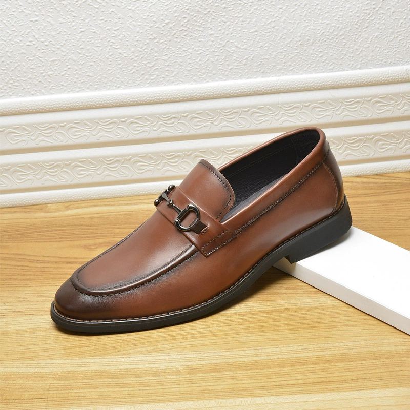 Распродажа мужских туфель из натуральной кожи первого слоя, деловые классические кожаные лоферы для офиса