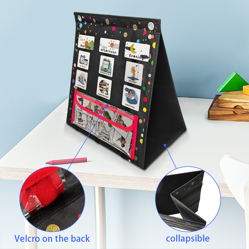 Programa visual diario para niños, horario de pared visual, horario de tareas domésticas, adecuado para educación de retraso del lenguaje autista image 3