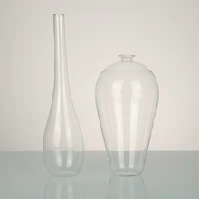 日式透明玻璃花瓶禅意花器茶道茶席摆设插花水培玉净瓶鹤嘴观音瓶