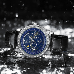 Kingston brand cross-border rotating starry sky watch men's fashion non-mechanical watch waterproof men's watch wholesale