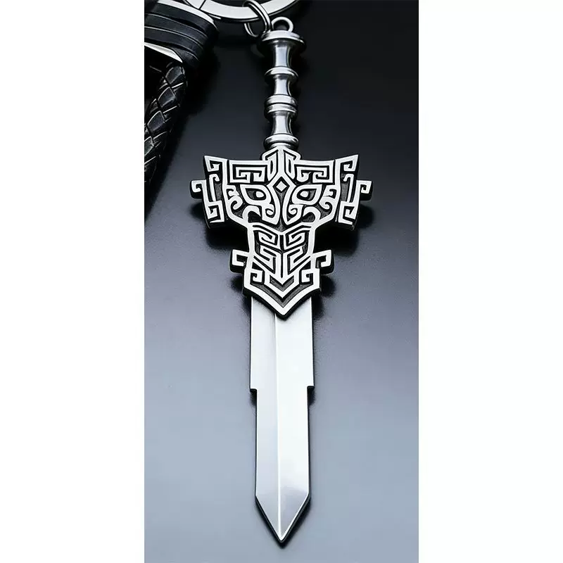 现货金属钥匙伤巨阙剑汉剑我的世界钻石剑电动车钥匙头改装替换柄