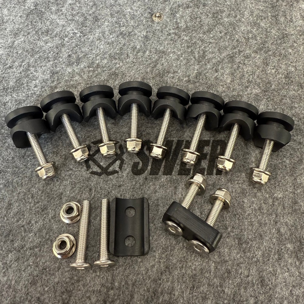 Universal Motorcycle Tail Box Buckle Aluminum Alloy Bottom Screw Kit Tail Box Accessories Kit Brand New Motorcycle Tail Box Accessories Kit