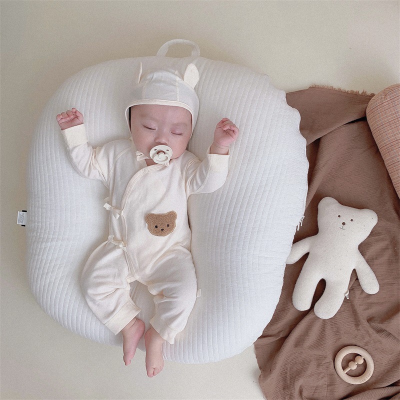 新生婴儿衣服棉0-3-6个月初生宝宝家居连体睡衣和尚服哈衣爬服