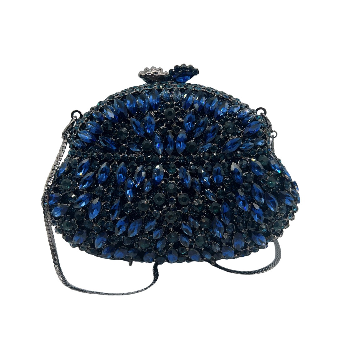 Bolsa de embrague transfronteriza con diamantes huecos llenos de diamantes bolsas de cena de cristal cheongsam vestido de banquete de lujo bolsas de mano duro