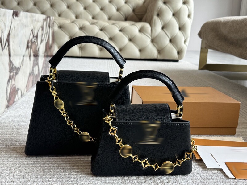 Donkey's New Capucines Lady Bag Color Label Handbag Women's High-End Ladies Commuter Bag Full Set Gift Box