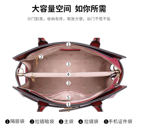 Large Capacity Bags for Women  New Women's Fashion Handbag Crossbody Wedding Bag High-End Mother Bag
