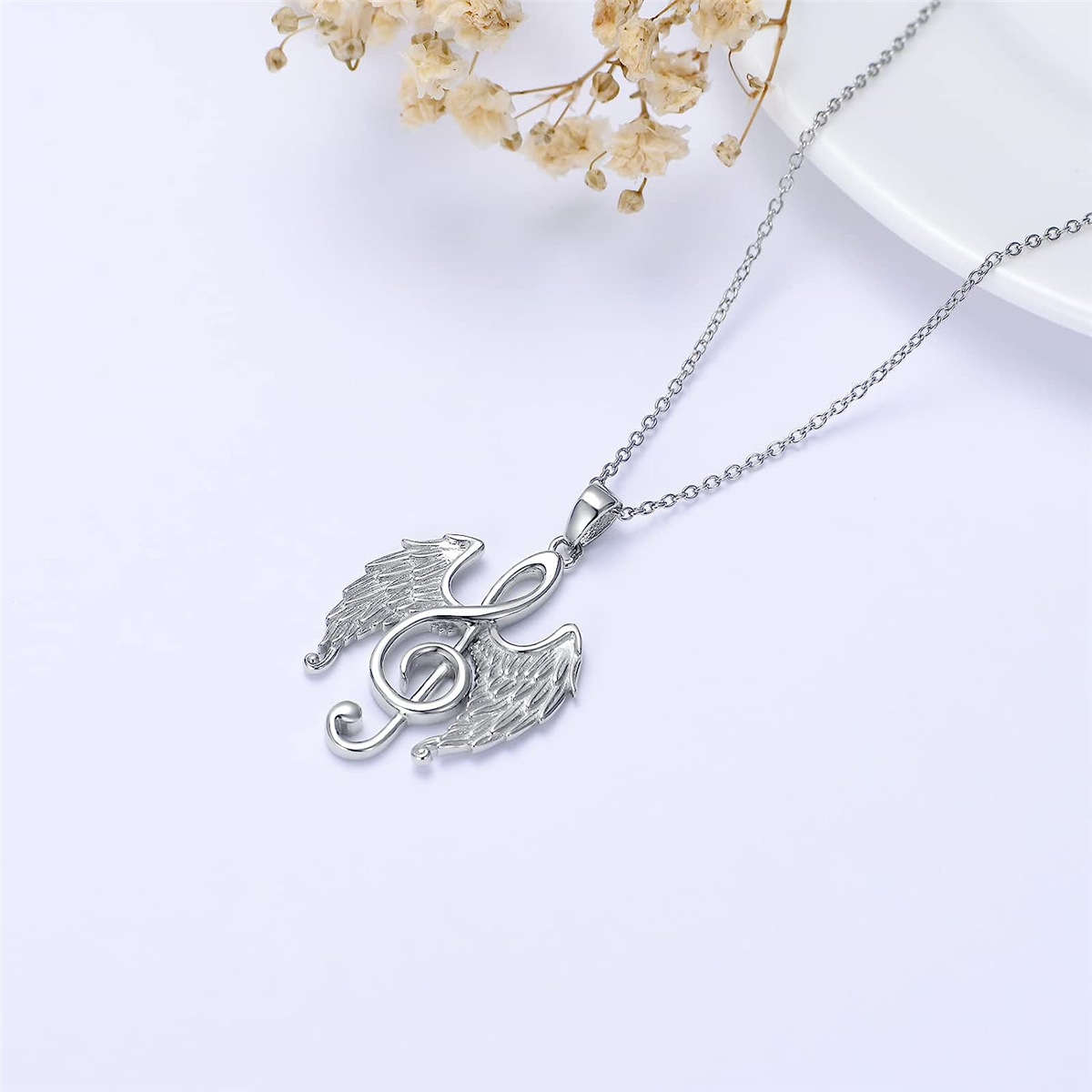 Collana con ciondolo a forma di ali d'angelo con design di nicchia popolare e di vendita calda, accessori per gioielli da donna alla moda e versatili, regalo_voghion.com