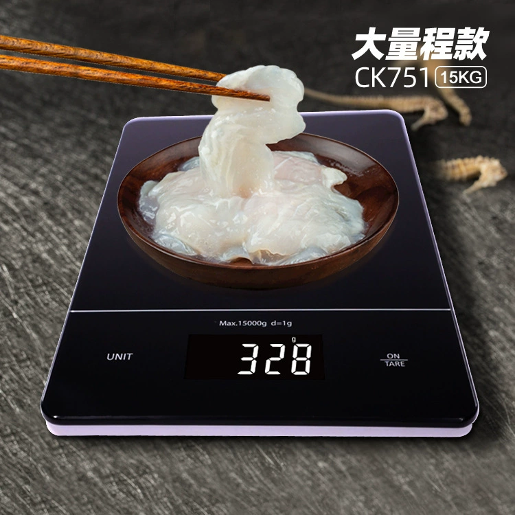Кухонные цифровые весы 15 кг, оптовая продажа от фабрики Guangdong Kaili, экспортные цифровые весы с большим диапазоном для трансграничной торговли.