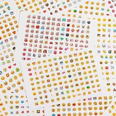 qq抖音表情包贴纸emoji创意卡通可爱DIY手帐装饰日记本心情贴表情