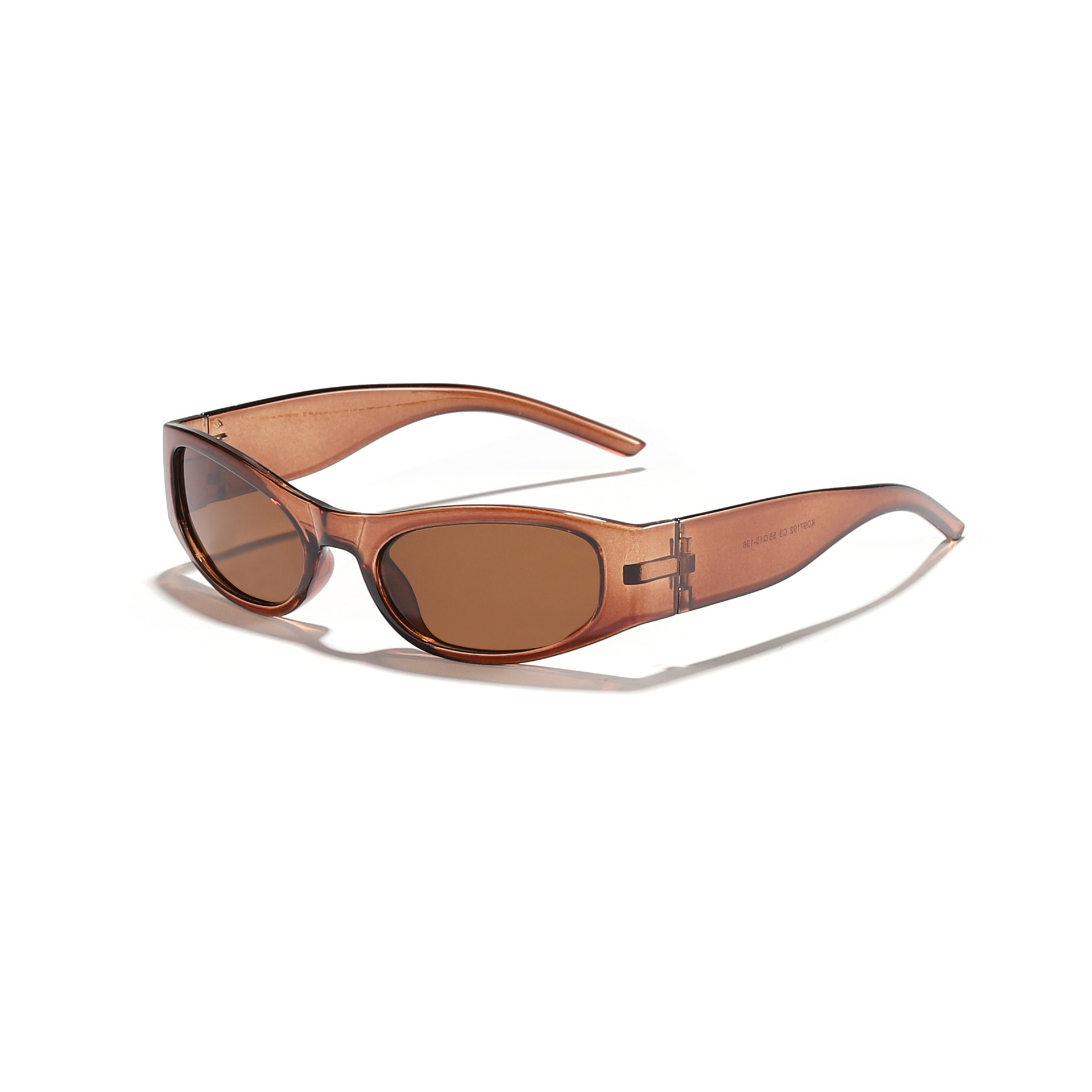 Nuevas gafas de sol de montura pequeña transfronterizas, personalidad de moda europea y americana, montura colorida, gafas de sol hip-hop, gafas ovaladas retro para hombre