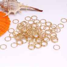 14k包金色焊口铜圈闭口圈 手工diy收尾圆圈 项链耳饰手链连接环