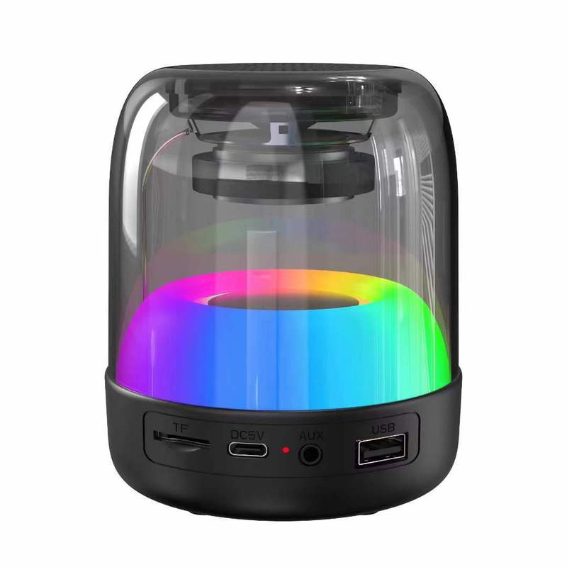デスクトップ無線bluetoothスピーカーポータブルtfカードau × 優盤クールで調節可能な照明コンピュータオーディオ|undefined