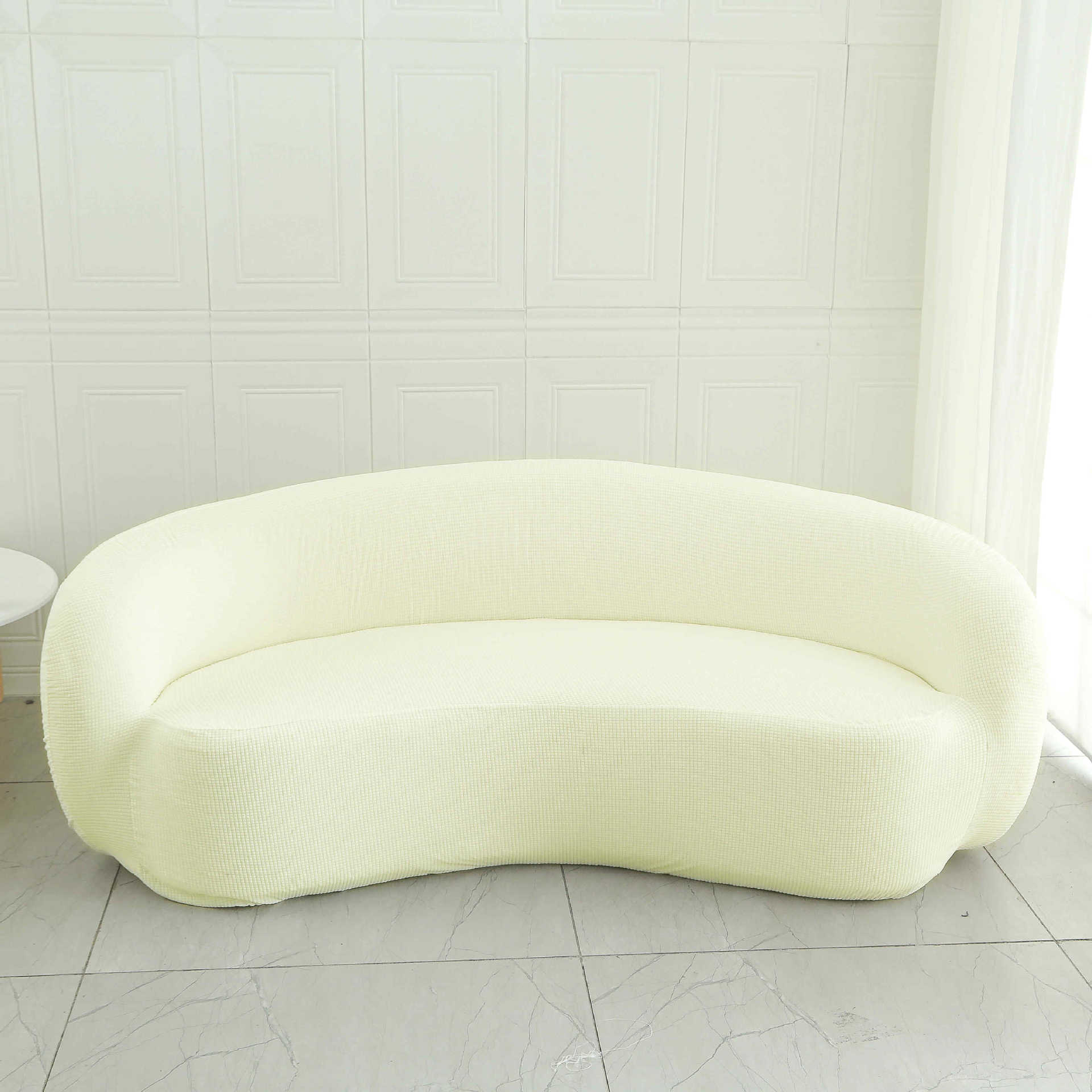 Cubierta de sofá y silla Cubierta de sofá de balcón de dormitorio individual de lana de cordero perezoso Cubierta de silla de sala de estar sencilla y cómoda