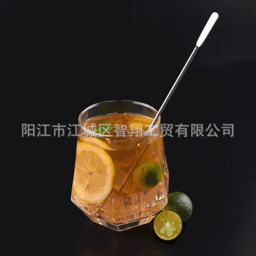 Manufacturer drinks cocktail coffee stainless steel stirring stick milk tea bar special metal mixing stick cross-border wholesale