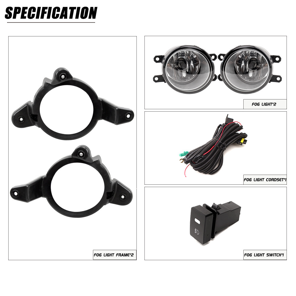 Aplicable a TOYOTA 17 / 18 / 19 nuevo conjunto de lámpara de niebla delantera YIZE CHR lámpara de conducción diurna conjunto de lámpara de barra frontal