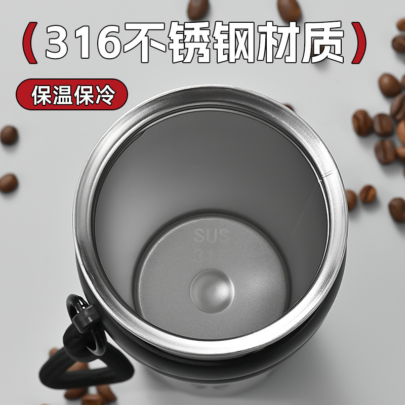 新款美式咖啡女士保温杯女士高颜值304不锈钢加厚杯便携提绳杯子|undefined