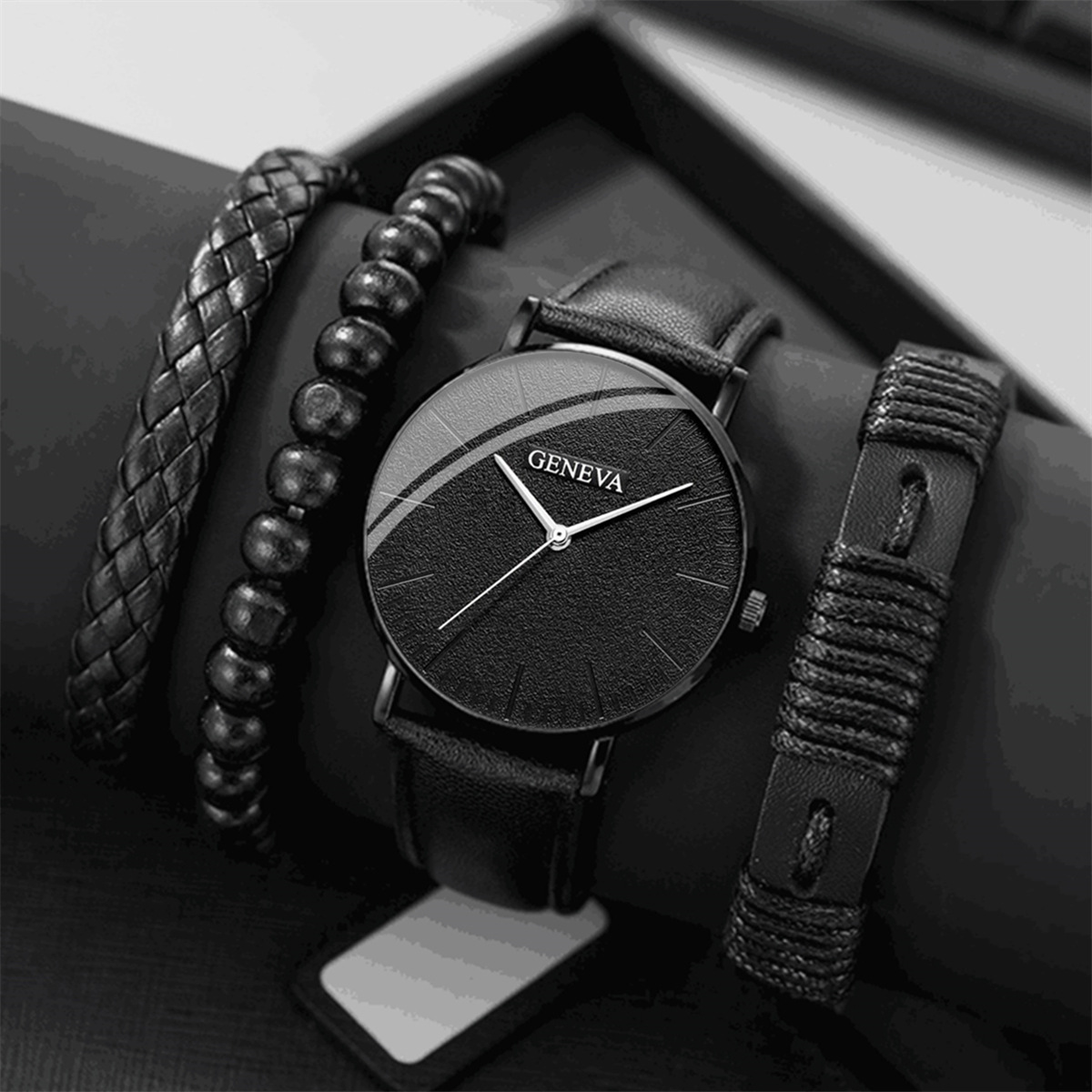 Casual Letter Buckle Quartz Men's Watches display picture 2