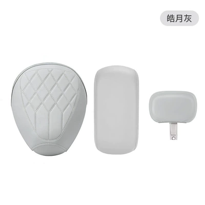 Electric car cushion | cover, universal seat cover - moonlight-gray-water-drop-embossing-three-piece-set