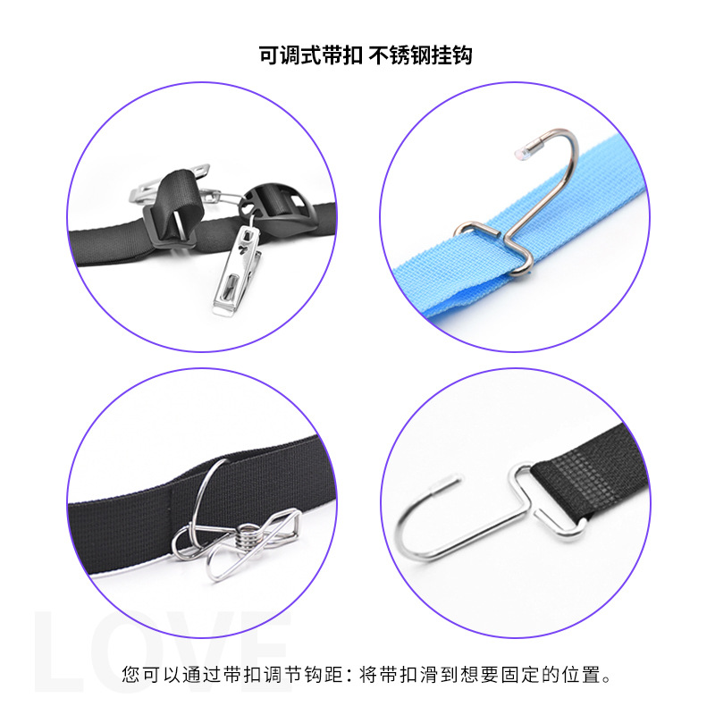 Puerta trasera Gancho abrigo y sombrero ropa cordón sin clavos colgador clip colgador sombrero gancho de almacenamiento sin costuras detrás de la puerta