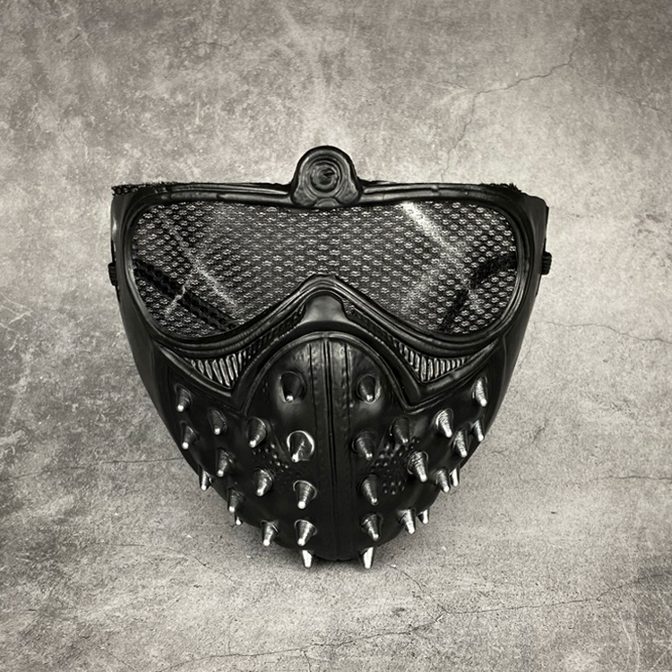 Halloween Watch game surrounding watchdog mask cos wrench mask pvc Halloween performance punk props mask_voghion.com