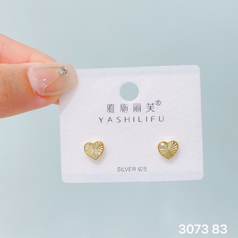 Yashilifu s925 スターリングシルバー新しい絶妙な小さなジルコン光沢のあるイヤリングシンプルで多用途の女性のイヤリング|undefined
