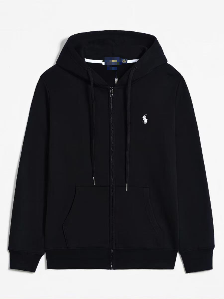 Zipper black-white label