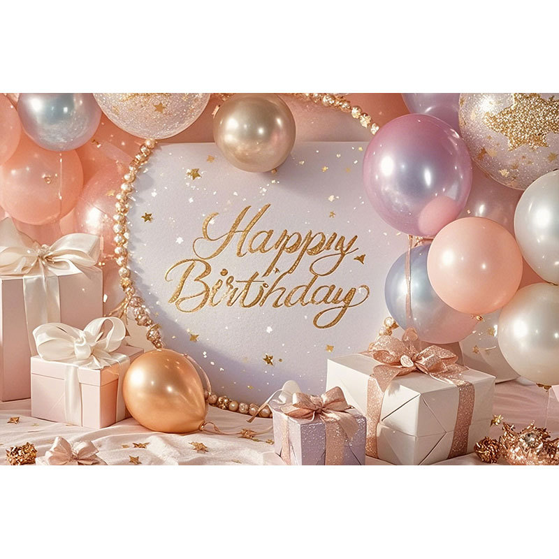 Fondo de fiesta con pancarta de feliz cumpleaños 2025, tela colgante para fotos con tema de cumpleaños, decoración fotográfica.