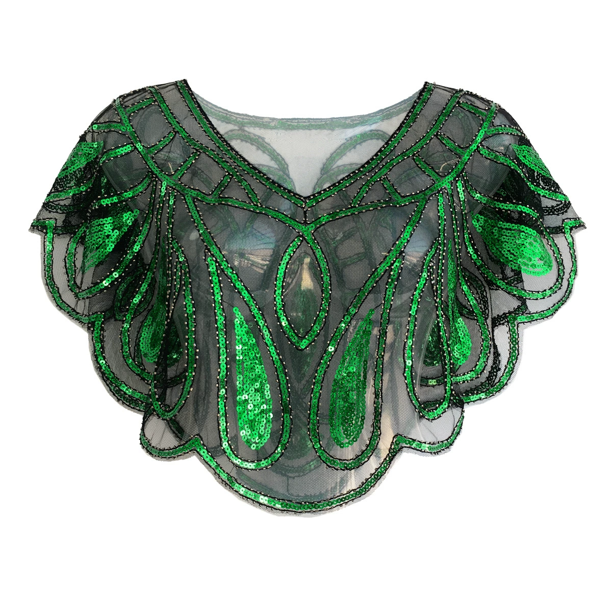 Вечернее платье, ретро плащ, ногти sequins, (перекрестная торговля)