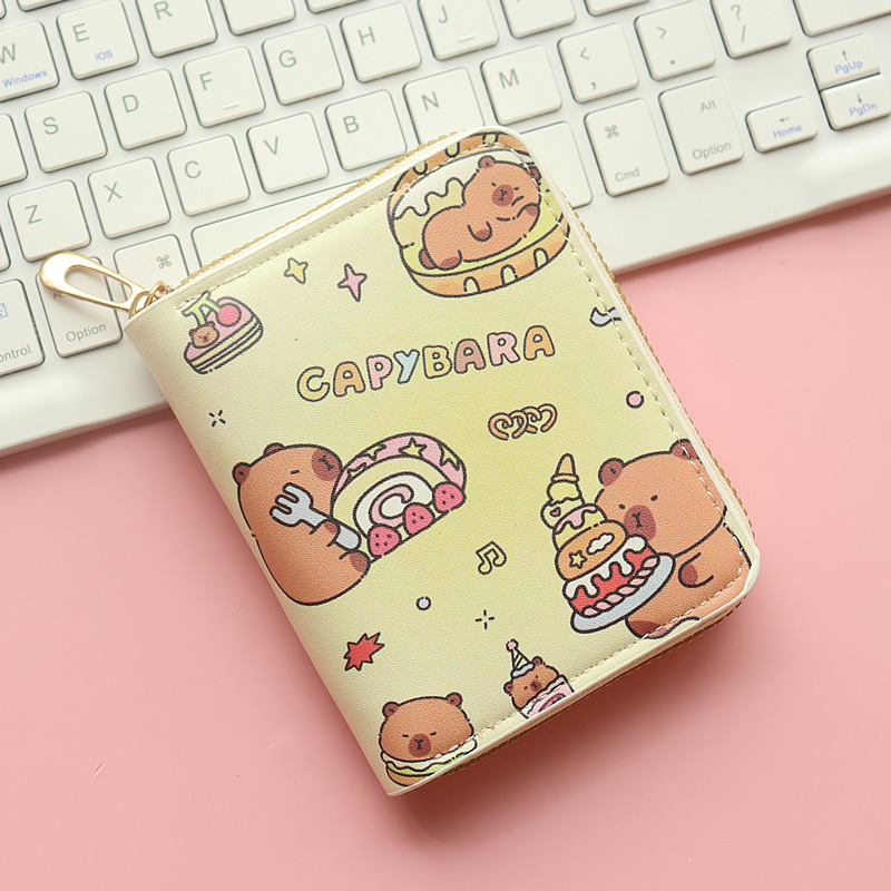56g Weight pu Lining Material Side Zipper Closure Type Coin Purse Bags Type 1 Piece Quantity Holiday, Daily Occasion Pu Leather Material Animal, Cartoon Pattern All Seasons Season Unisex Gender Streetwear Style Square Shape Unisex Animal Cartoon Pu Leather Side Zipper Wallets 9